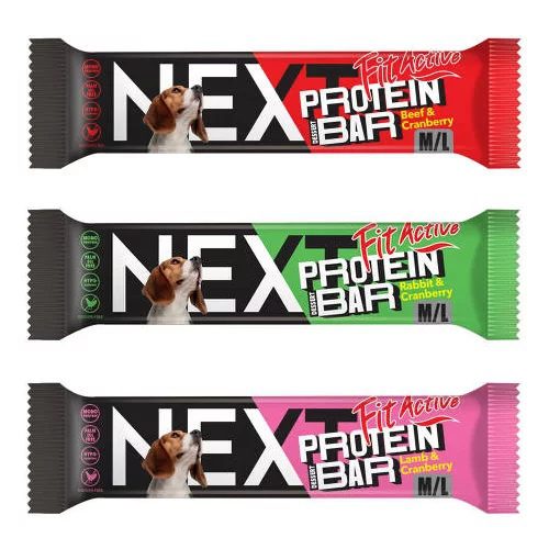 Fit Active NEXT Proteinowy baton 3X55g  Zestaw Trzy Smaki przysmak dla psa
