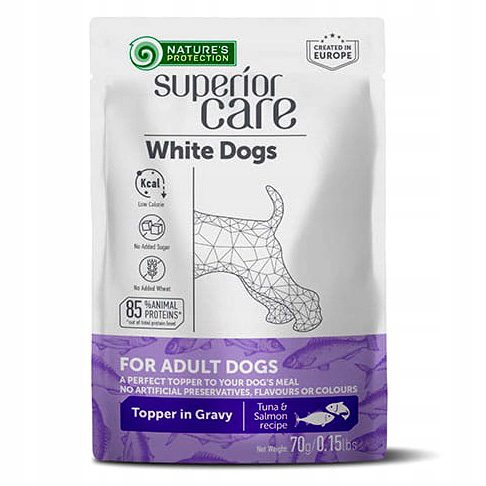 Nature's Protection White Dogs Tuńczyk & Łosoś mokra karma dla psa 70g