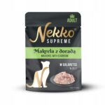 NEKKO SUPREME ADULT Makrela z doradą w galaretce 70g mokra karma dla kota