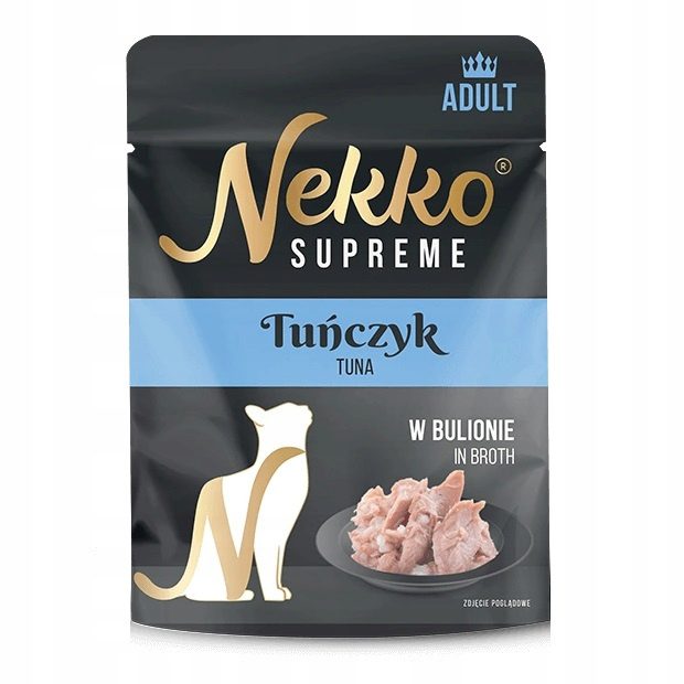 NEKKO SUPREME ADULT Tuńczyk w bulionie saszetka 70g mokra karma dla kotów