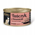 NEKKO SUPREME ADULT Tuńczyk z łososiem w sosie 80g mokra karma dla kotów