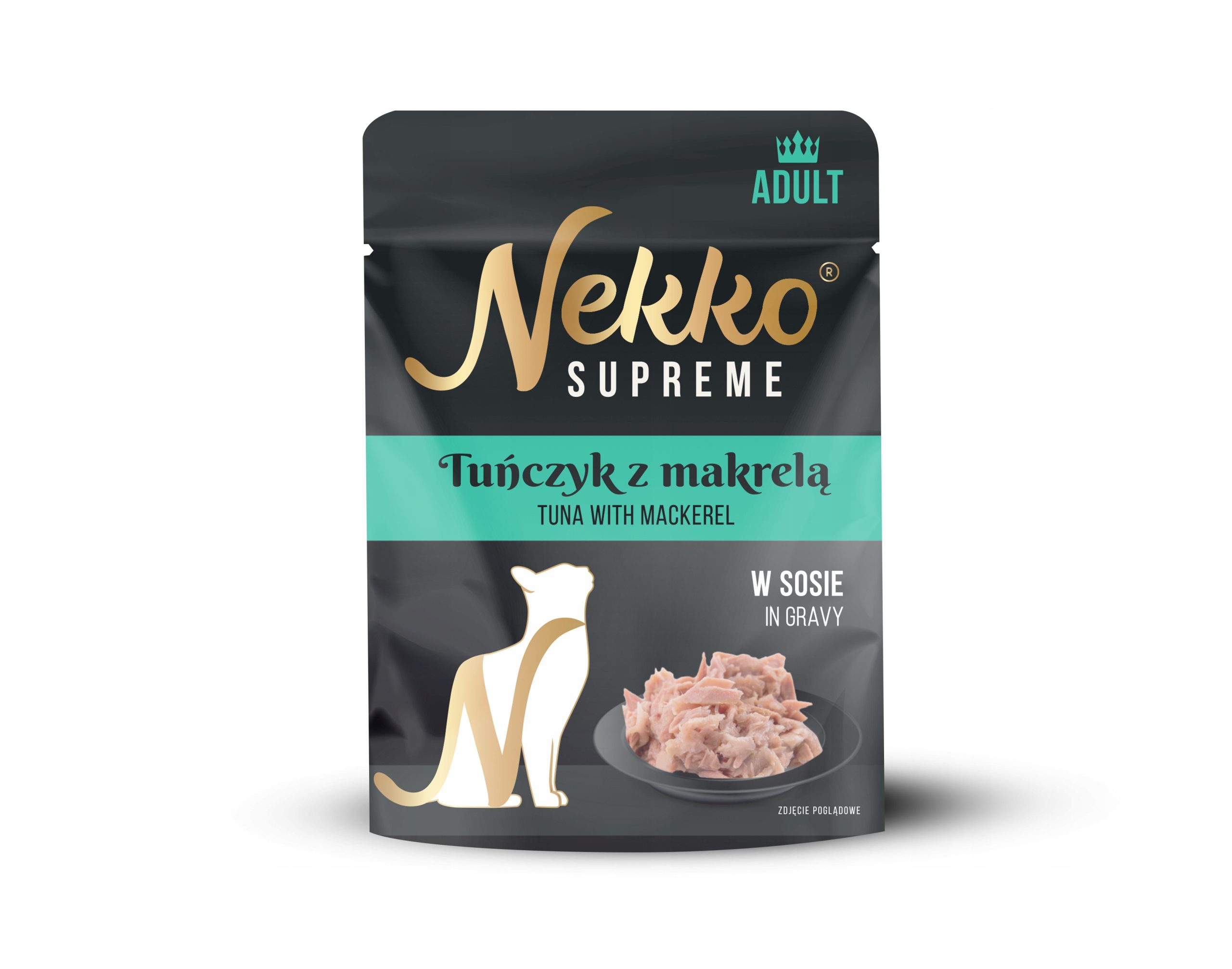 NEKKO SUPREME ADULT Tuńczyk z makrelą w sosie 70g mokra karma dla kotów