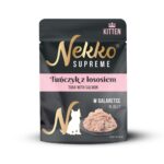 NEKKO SUPREME KITTEN Tuńczyk łosoś w galaretce 70g mokra karma dla kociąt