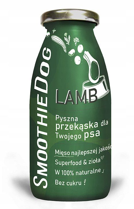 SMOOTHIE DOG Lamb Jagnięcina Przekąska dla psa 250ml 100% Naturalna