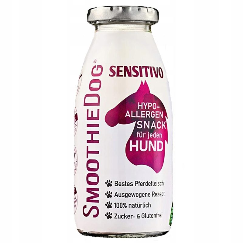 SMOOTHIE DOG Sensitivo Konina Przekąska dla psa 250ml 100% Naturalna