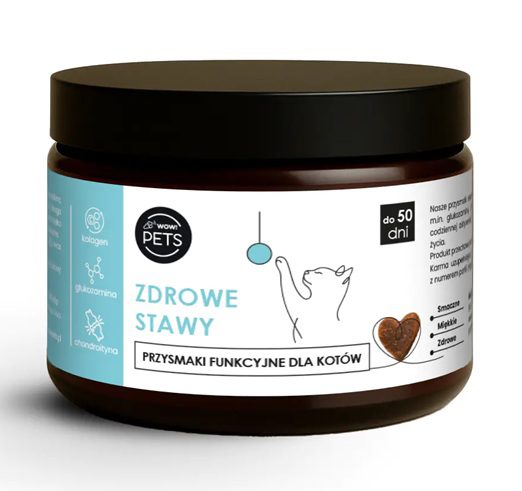 WOWPets  Przysmak, Suplement na zdrowe Stawy MOBILNOŚĆ dla Kota, 100 g